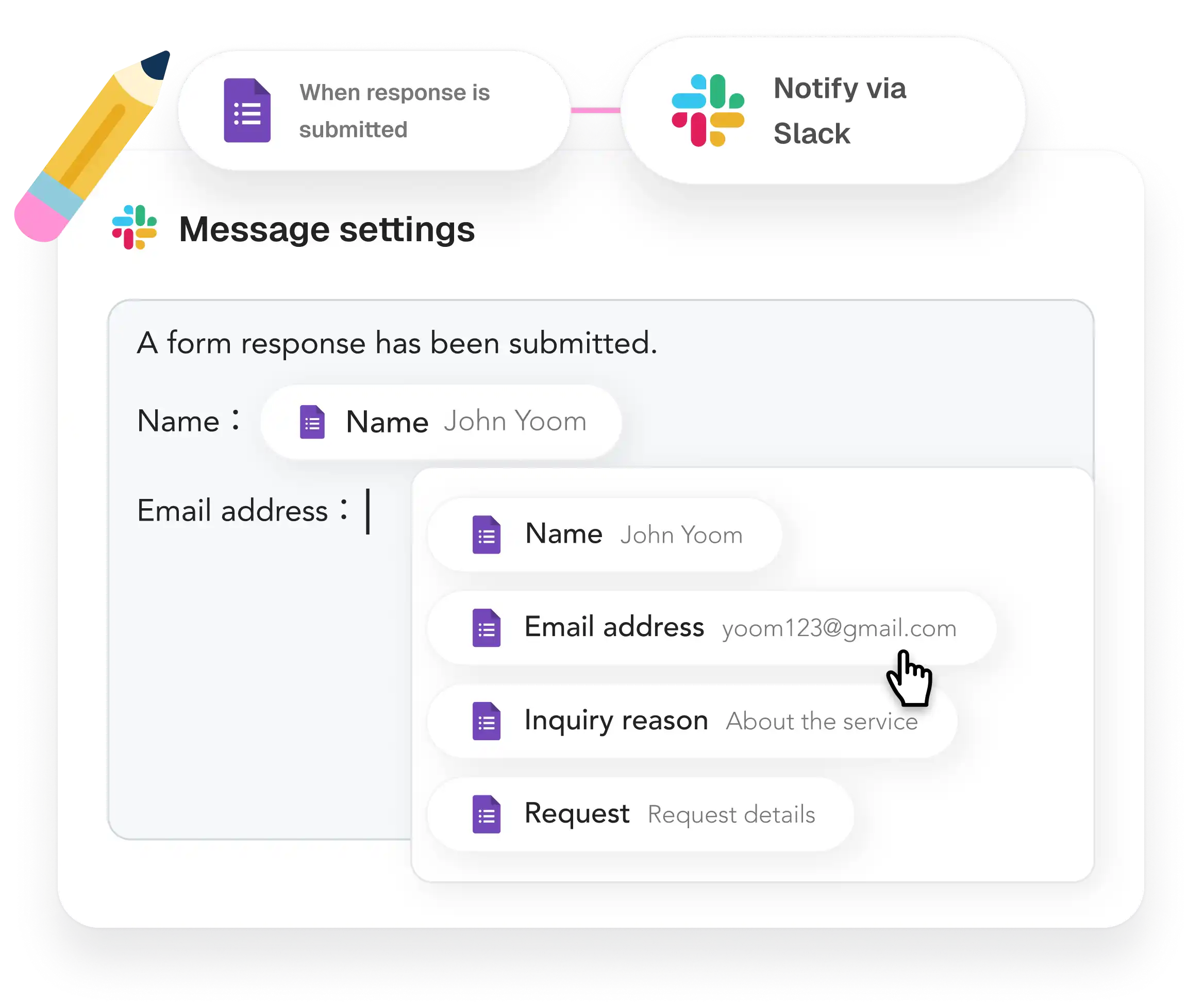Powerful automation made with no code.