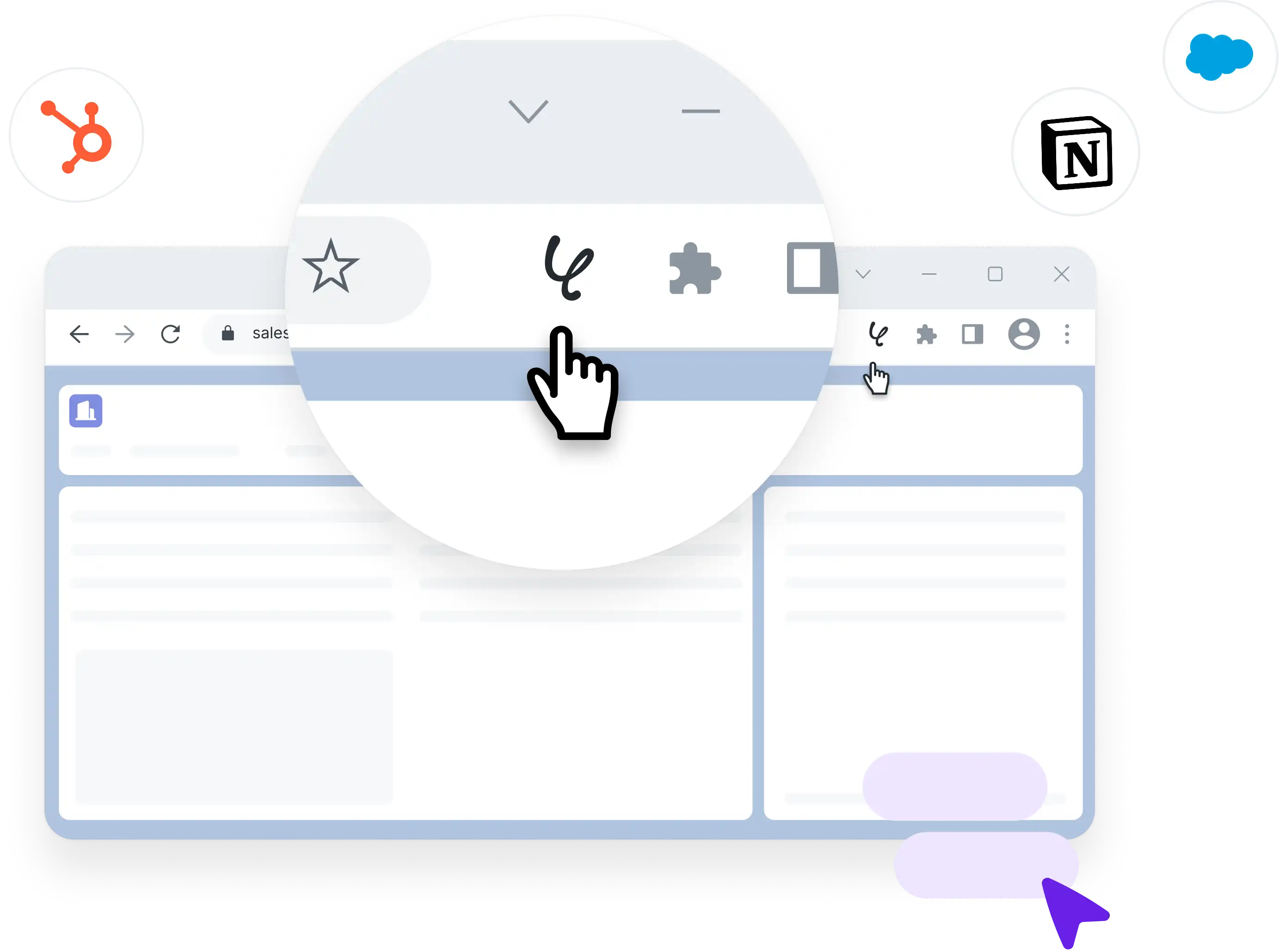 Automate with one click, with the apps you love.