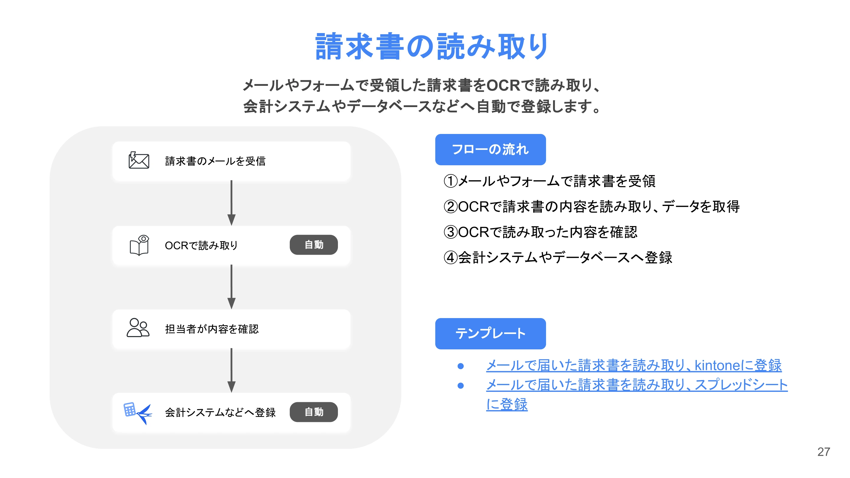 請求書の読み取り自動化